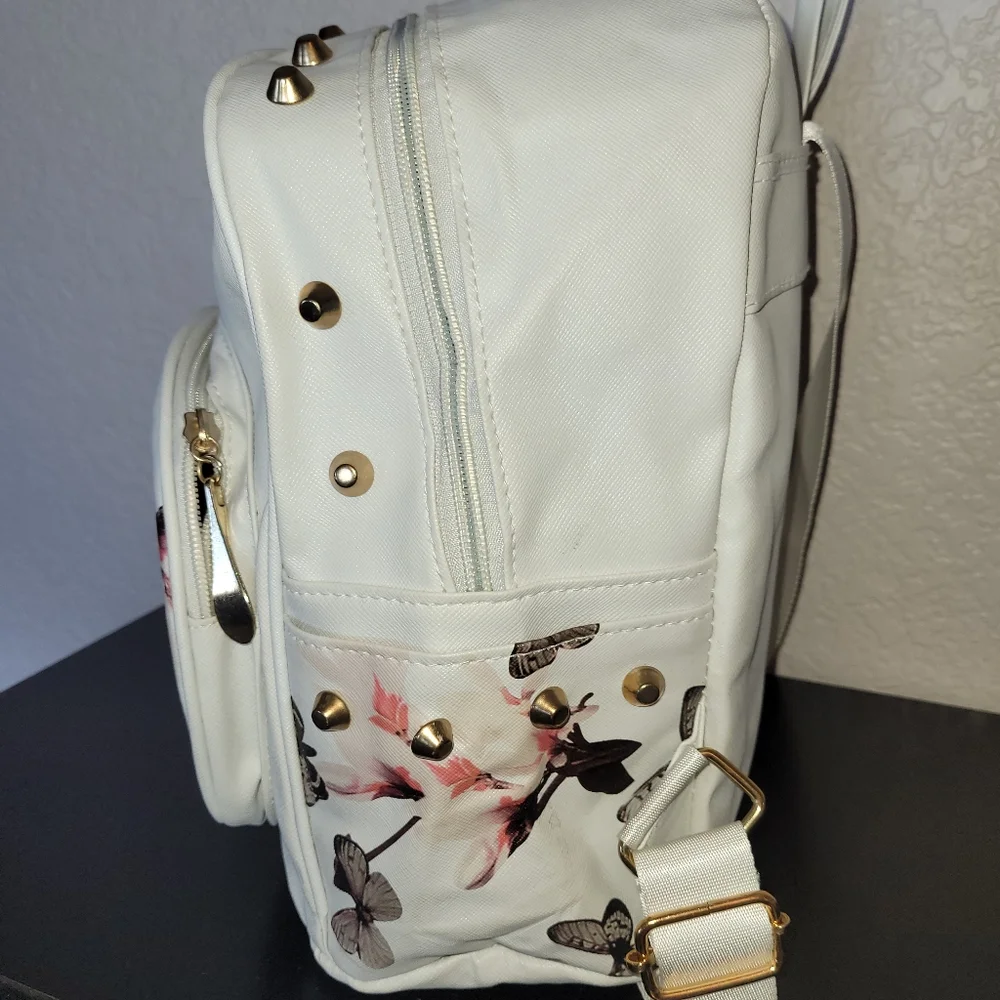 Mini-Backback Purse by Y&C flower butterflies